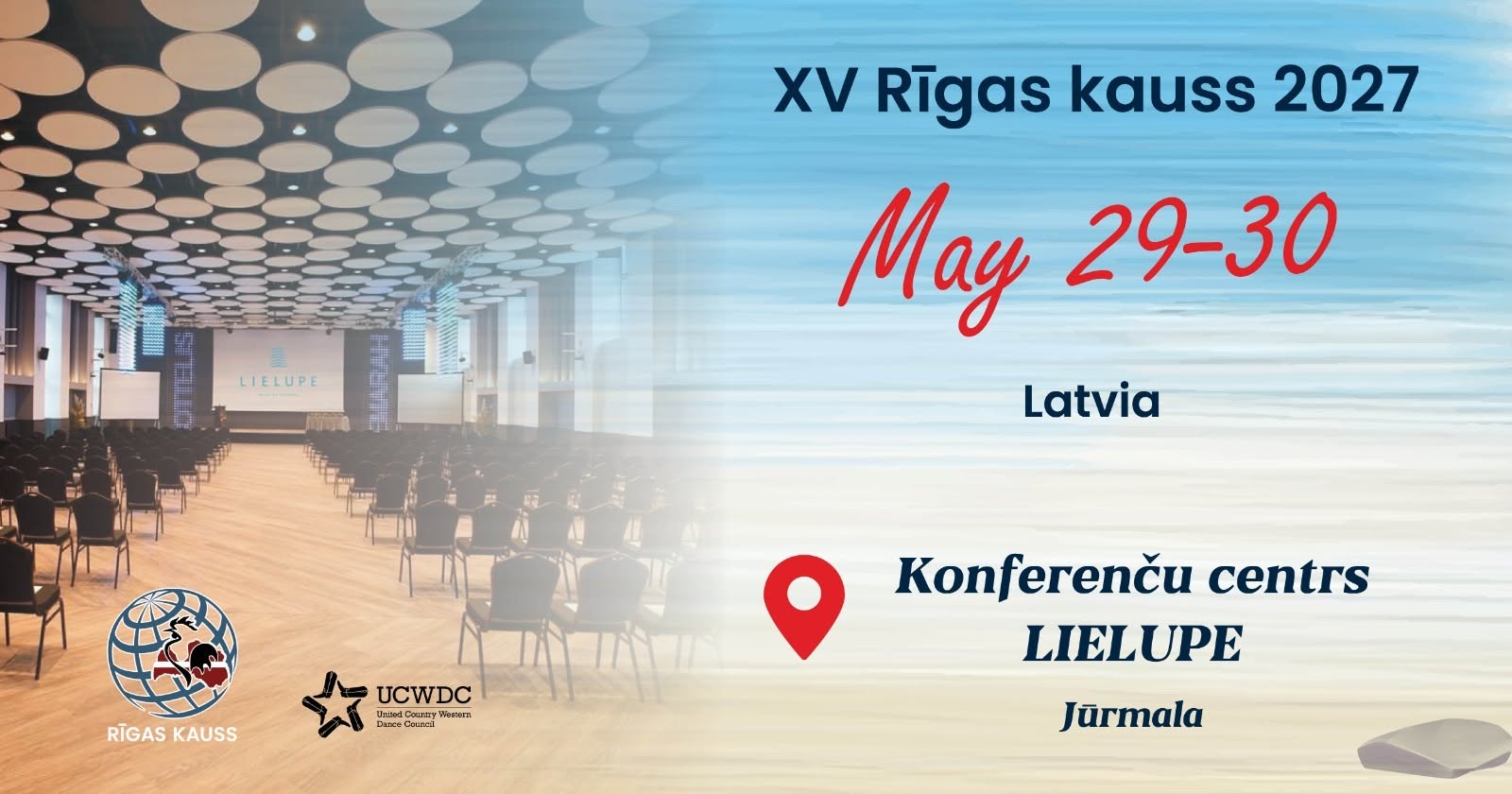 UCWDC tarptautinės Linijinių šokių varžybos “Rigas Kauss 2027”, Latvija
